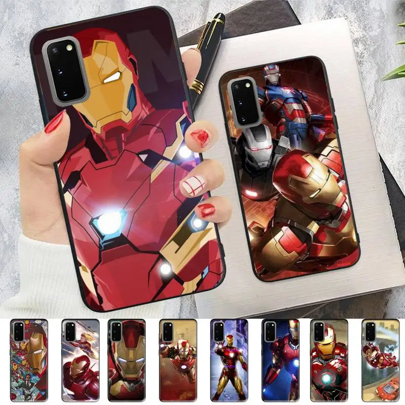 

Marvel Iron Man Phone Case for Samsung S10 21 20 9 8 plus lite S20 UlTRA 7edge