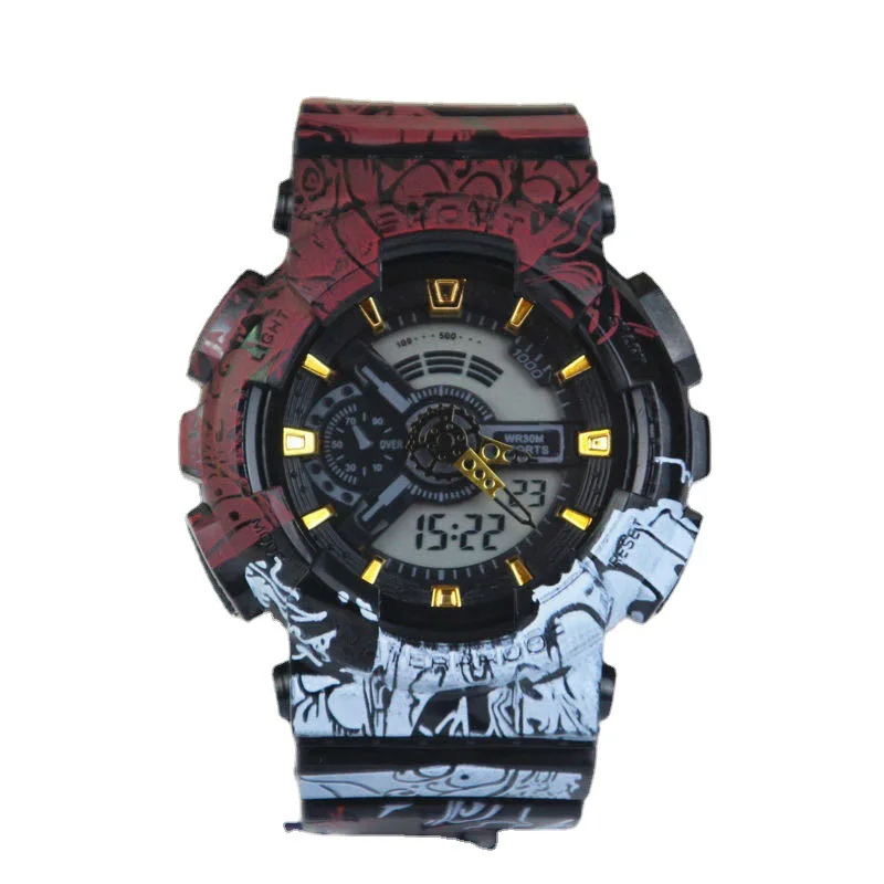

Anime Peripheral 2022 New Electronic Watch Naruto Fashion Simple Style Student Trend Sports One Piece Electronic Watch