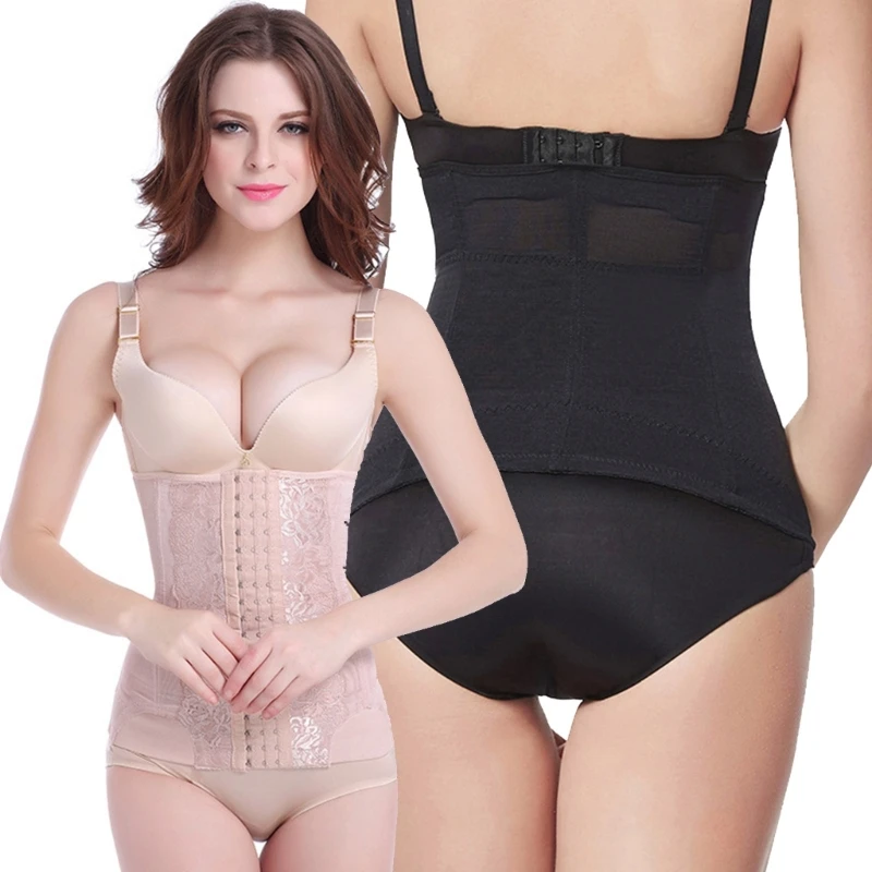 

Women Waist Trainer Corset Underbust Waist Cincher Girdle Trimmer for Everyday Wear with Steel-Bones Back Support DropShip