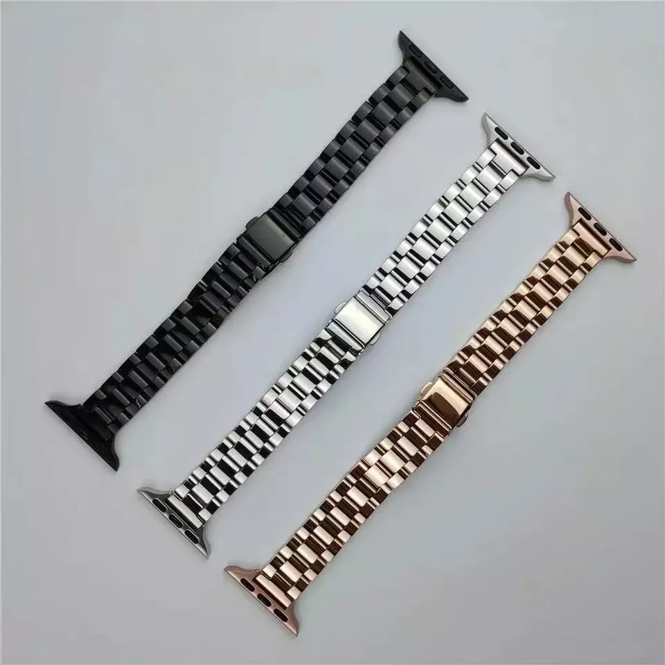 Stainless Steel Strap For Apple watch band 38mm 42mm Metal WatchBand 40mm 44mm Sport Bracelet for iWatch series 7 6/SE/5/4/3/2/1