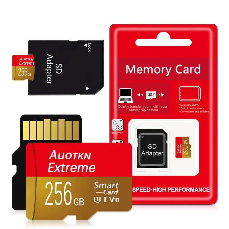 

AuoTKN C10 Memory Cards 8GB 16GB 32GB 64GB Micro sd card 128GB 256GB Class 10 UHS-1 Flash Drive card Microsd 512GB for Phone