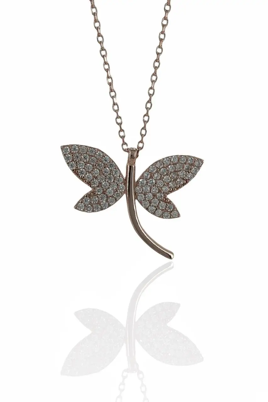 

New Design Dragonfly Zircon Stone 925 Sterling Silver Pendant