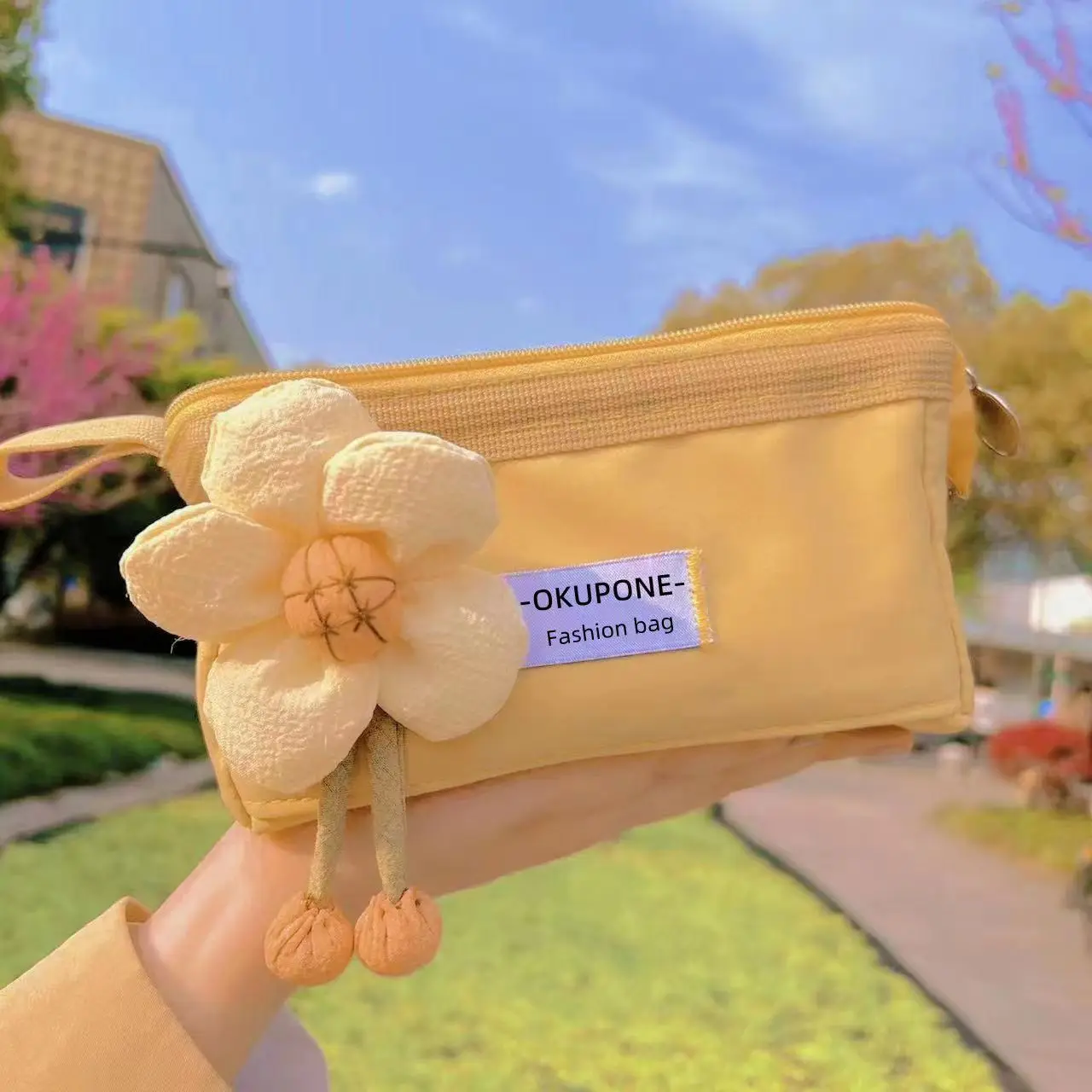 

Sunflower Pencil Case Korean ins Detachable Pencil Case Large-capacity Junior High School Students Pencil Bag School Supplies