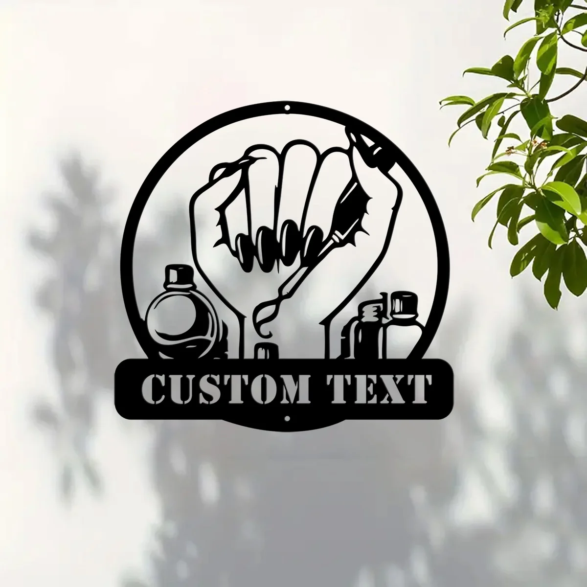 Металлические настенные рисунки Nail Tech на заказ персонализированные инструменты