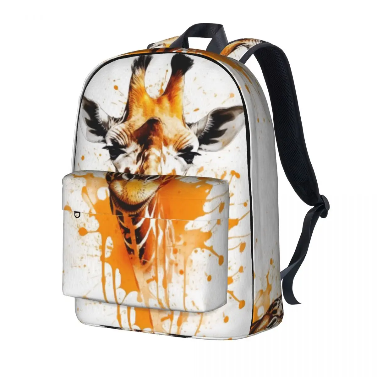 

Giraffe Backpack Boy Girl Ink Drawing Soft Backpacks Polyester Streetwear School Bags Hiking Designer Rucksack