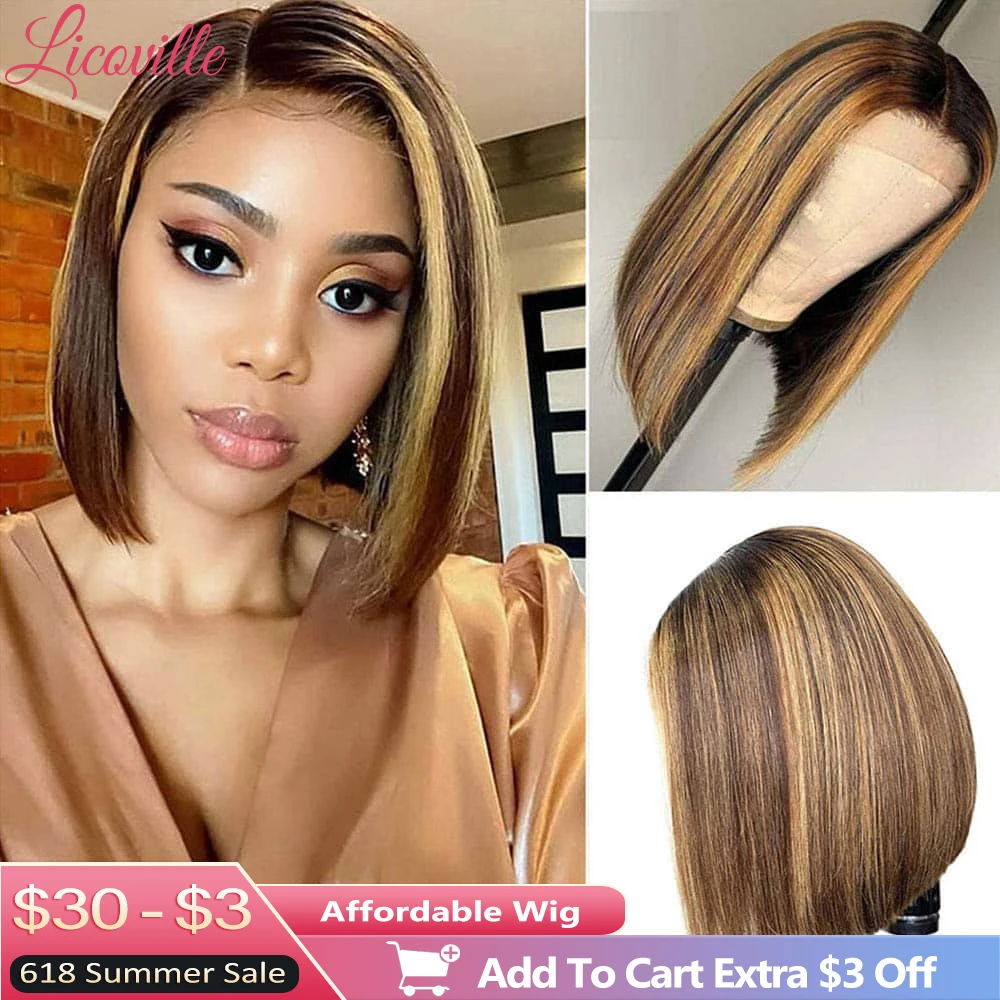 Lace Front Wig Hair Deep Wave Body Wigs Water Waves Highlight Bob 4x4 Closure Brazilian Promotion Human Glueless Blonde Ginger