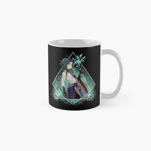 

Кружка Genshin Impact Xiao с мистическим дизайном, кружка Cl, посуда для напитков, кофе, простые подарки, круглая чашка с рисунком и фотографией