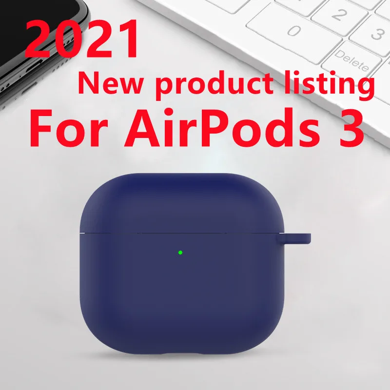 

2021 New Cover for Airpods 3 Case New Apple 4 Generation Anti-fall Cover for Apple AirPods 3 Earphone Accessories With Keychain