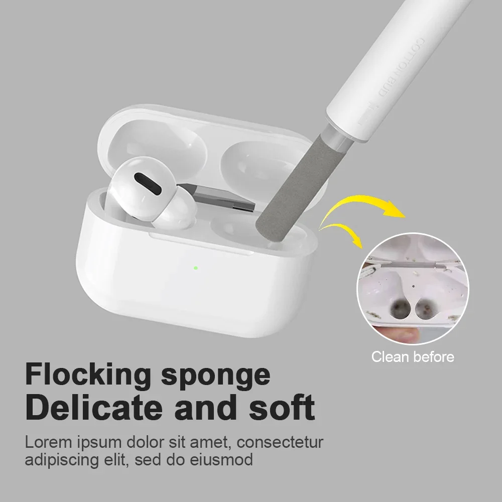 Щетка для чистки наушников-вкладышей ручка Airpods Pro 3 2 Bluetooth-наушники инструмент