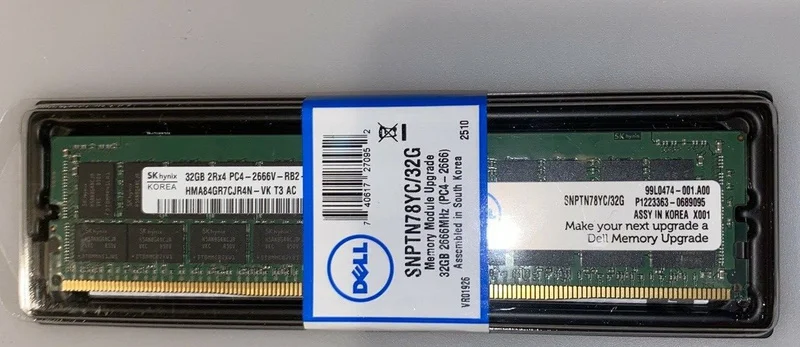 

RAM Boxed SNPTN78YC/32G Server 32GB DDR4 PC4-2666V REG RDIMM Memory