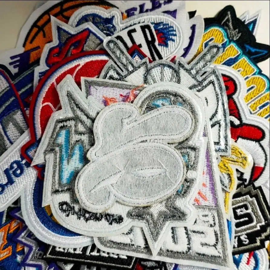 5 шт./лот нашивки с логотипом баскетбольной команды для железной одежды курток