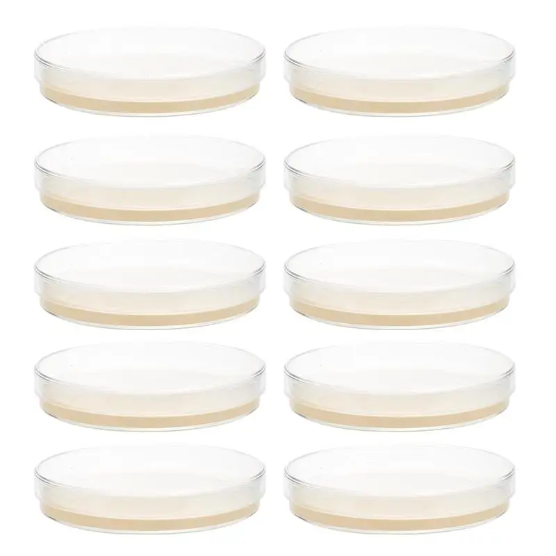 

10pcs Petri Dishes with Agar Laboratory Agar Plates General Growth Medium STEM Educational Science Fair Project Kit