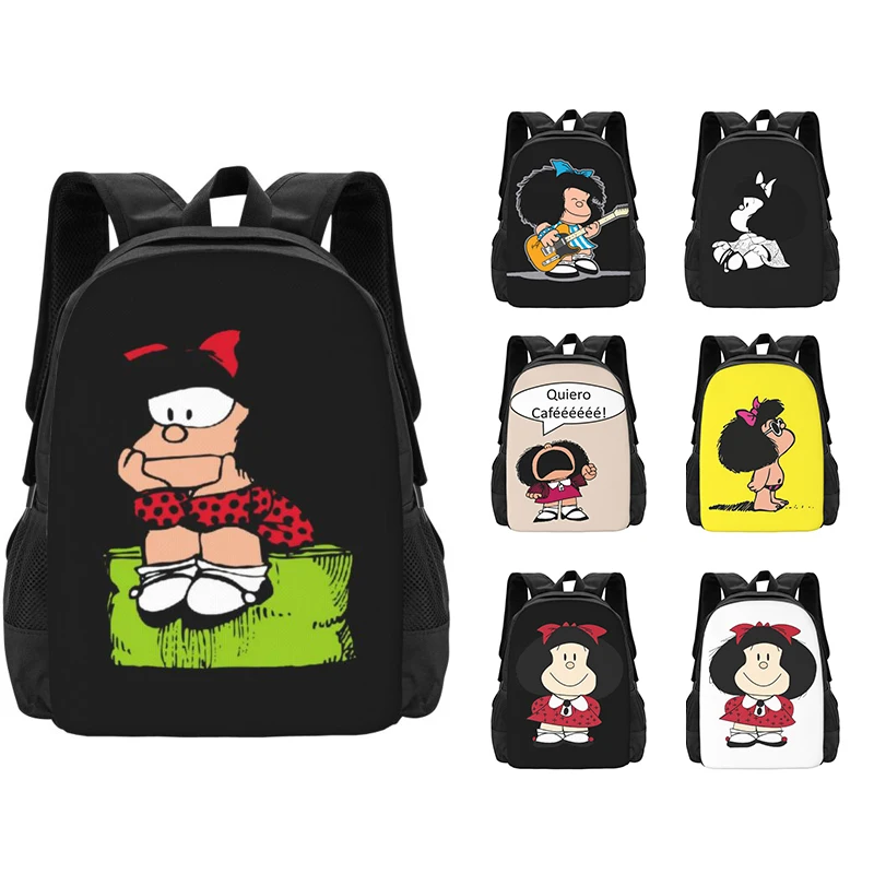 Mafalda Backpack for Girls Boys Travel RucksackBackpacks for Teenage school bag