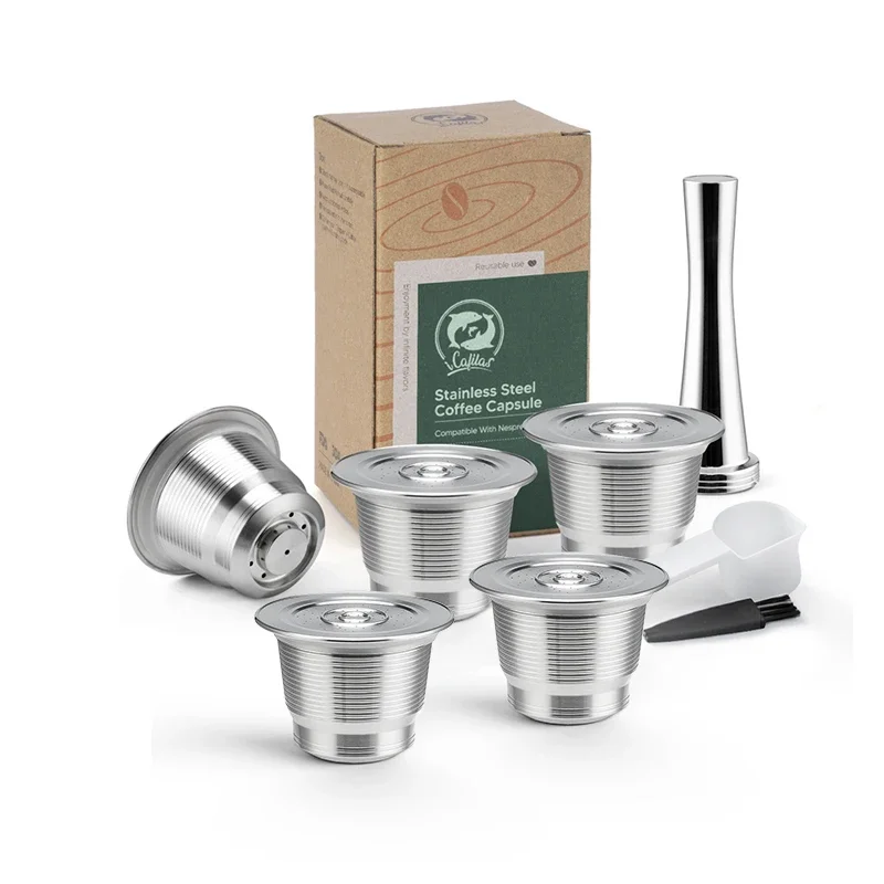 

ICafilas Многоразовая капсула для Nespresso из нержавеющей стали