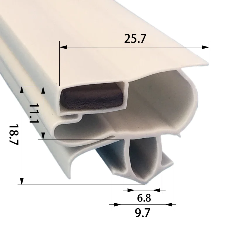 

Не режущая уплотнительная лента для двери холодильника 2,5 м