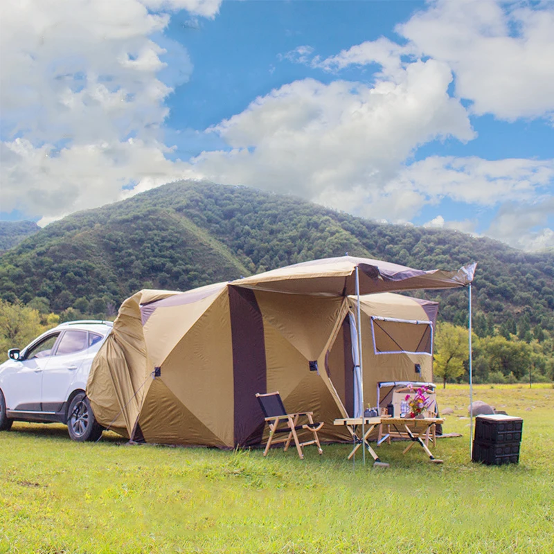 

5 + People Tent Shelters Outdoor Camping Supplies Equipment Desert Fishing Hunting Tourist Car Trip Double Layer Waterproof Gear