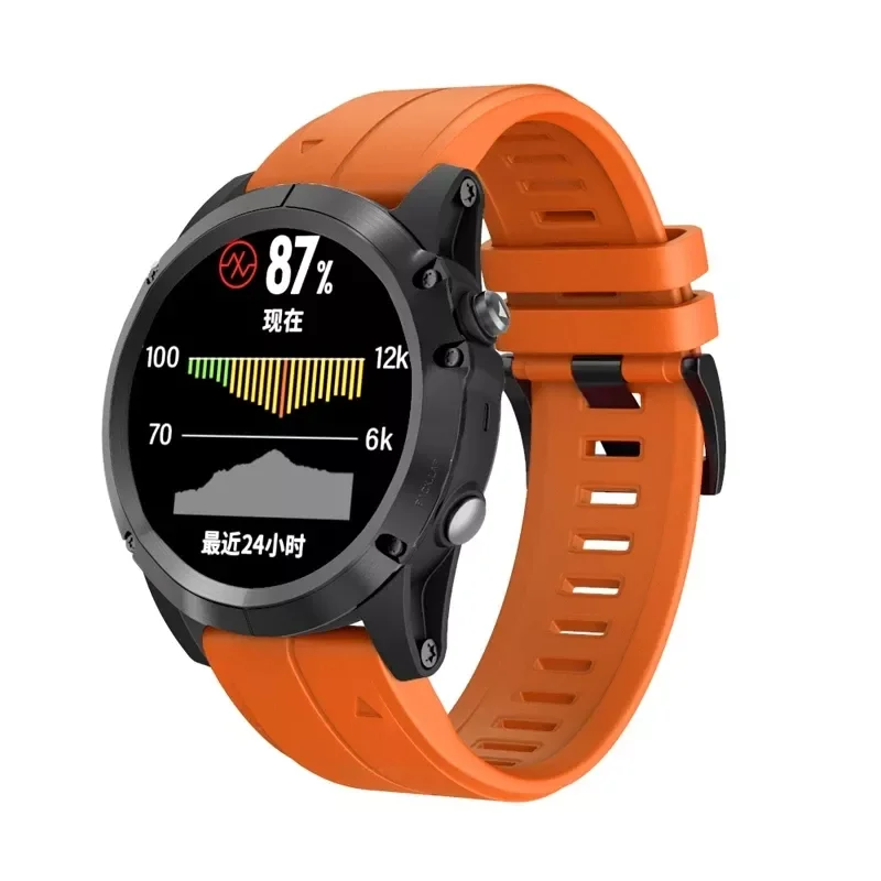 

22MM Watchband For Garmin Fenix 7 7X 6 6X Pro 5 5XPlus 3HR Fenix6 Silicone Quick Release Smart Watch Easyfit Wrist Band Strap