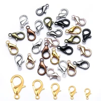 50pcslot alloy lobster clasp hooks 9colors jewelry findings for diy jewelry making accessories necklace bracelet chain supplies