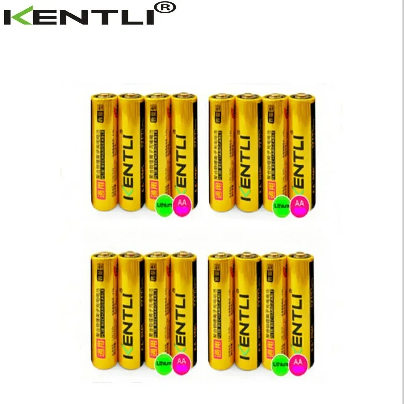 Фото Аккумуляторы KENTLI AA 2600 мАч 1.5В, литий-полимерные, перезаряжаемые, с низким уровнем саморазряда + 2 слота для умного зарядного устройства. №3
