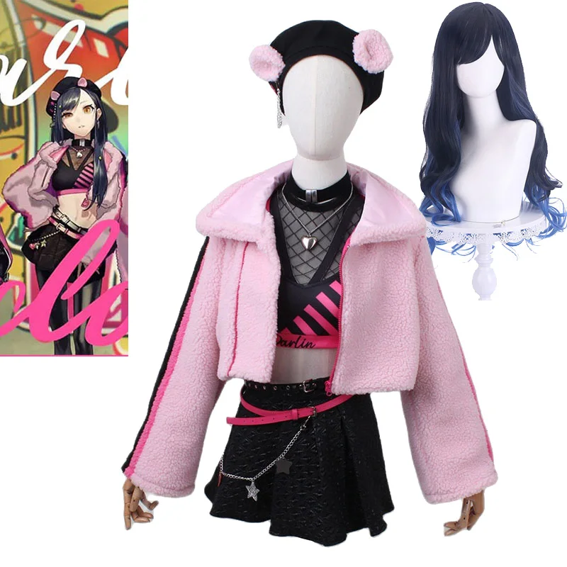 

Vivid BAD SQUAD Shiraishi An Cosplay Costume And Hat Accessories Project Sekai Colorful Stage! Shiraishi An Wig Retail