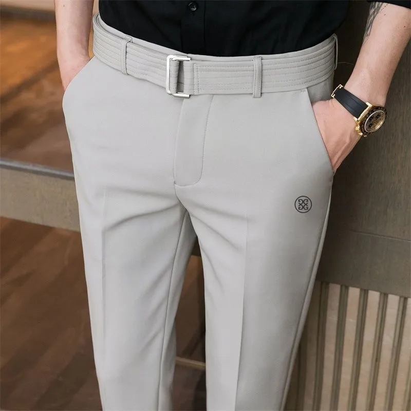 Celana Pakaian Golf untuk Pria 2023 Musim Semi/Musim Gugur Celana Golf Kasual Bisnis Celana Pinggang Elastis Pria Celana