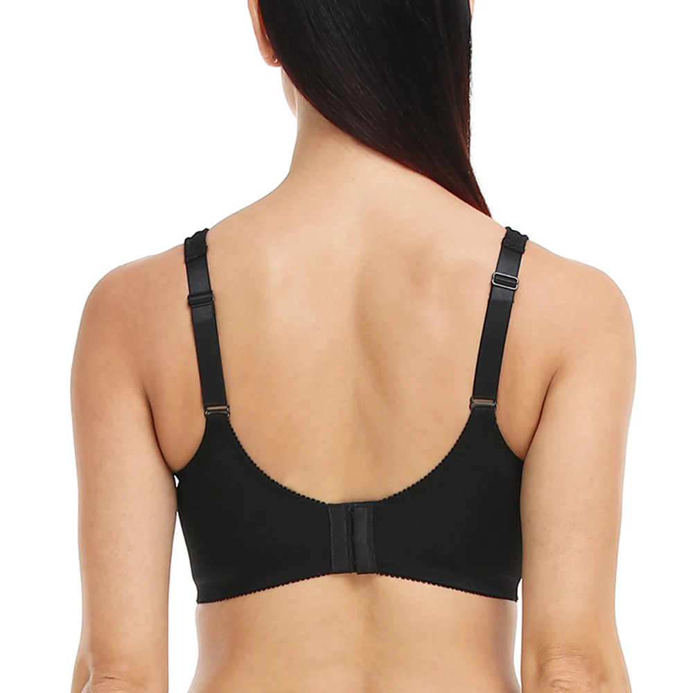 Bras For Women Plus Size Bra Lager Bosom Lace Embroidery Minimizer Bra Womens Sexy Underwire Bralette Brassiere C D E F G H I