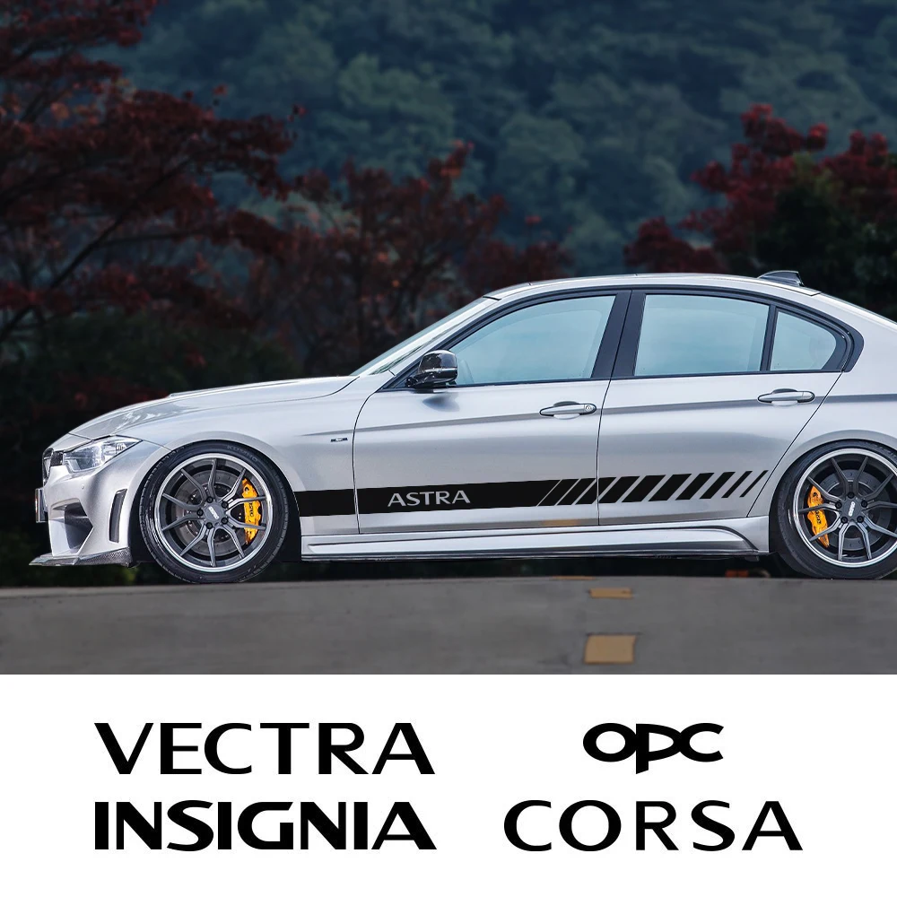 Для Opel Mokka Corsa Crossland X Insignia Opc Astra Vectra Zafira Grandland Meriva аксессуары для стайлинга автомобильные дверные боковые наклейки