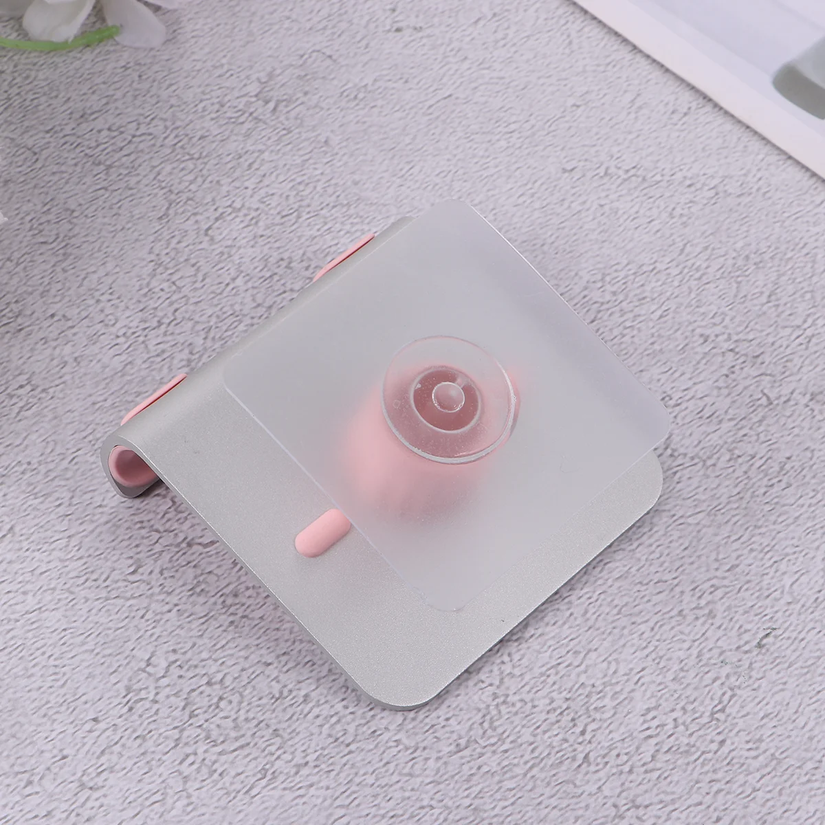 

Mount Holder Metal Adhesive Mobile Base Punch Free Wall Bracket Stand for Kitchen Office ( )