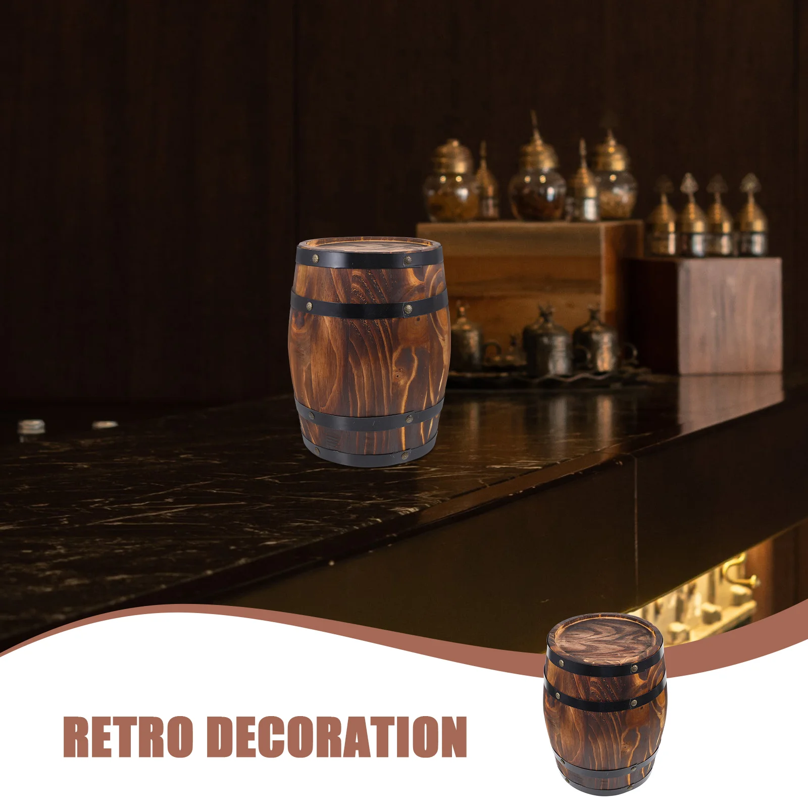 Бочка Ретро деревянное ремесло пиво виски Декор фото реквизит декоративные