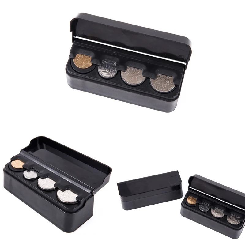 

2021 New 1Pc Car Organizer Rolls Plastic Pocket Telescopic Dash Coins Case Storage Box Holder Container Black