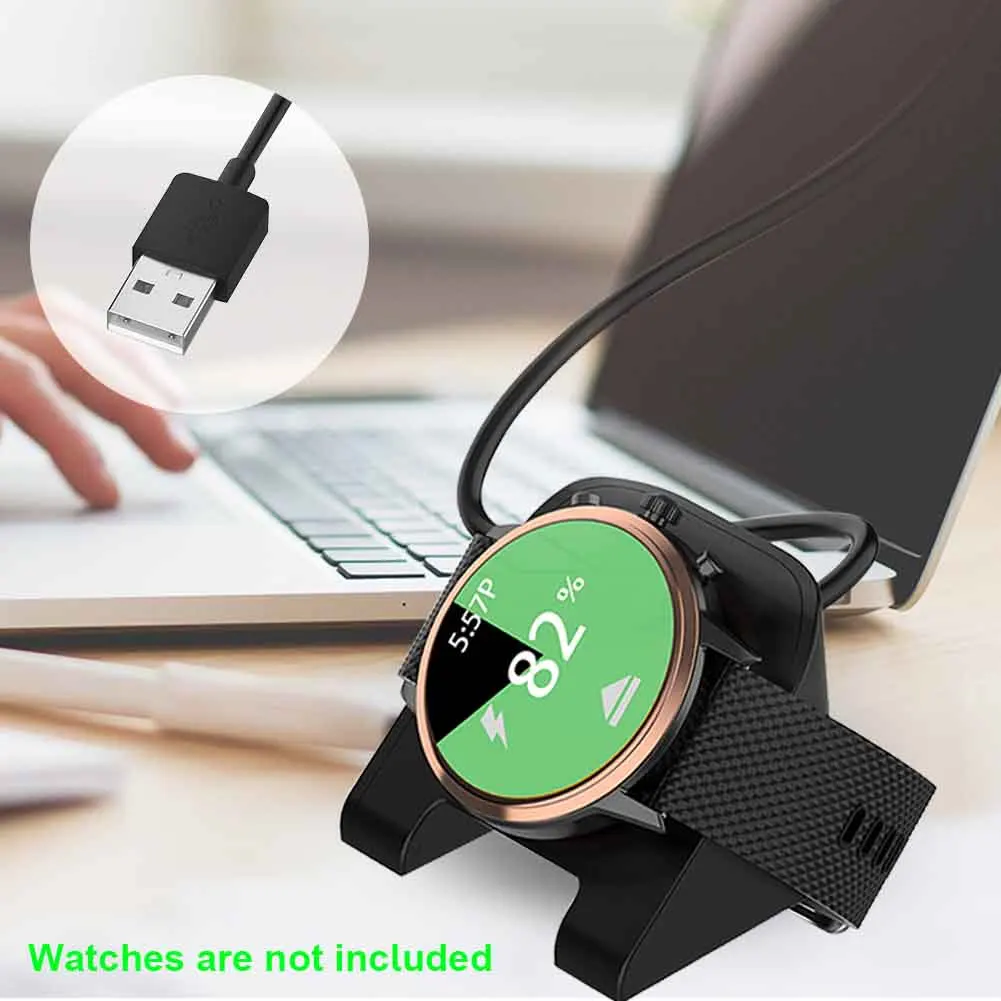 

Plastic Stand-up Magnetic Wireless Scratch Protection Home Office Charging Base Charger Simple For Fossil Gen 4 5 Smart Watch