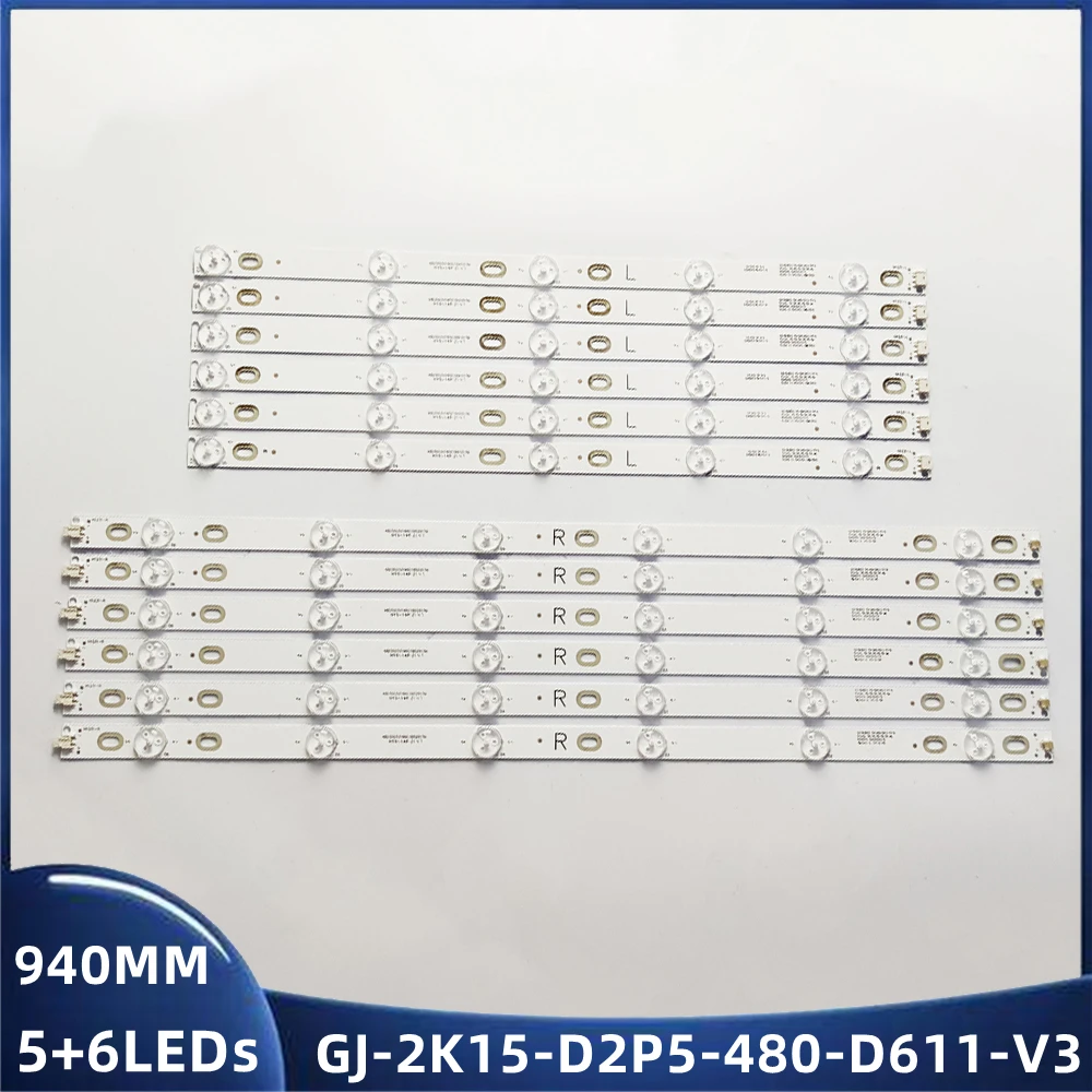 Для GJ-D LED II P5-480-D611-V6-R/L LE48A33S 48E5CHR LE48D1452 Le48d1452/20 48PFG5100 48PFG5000 EVTLBM480P1101-T-1 Светодиодная лента