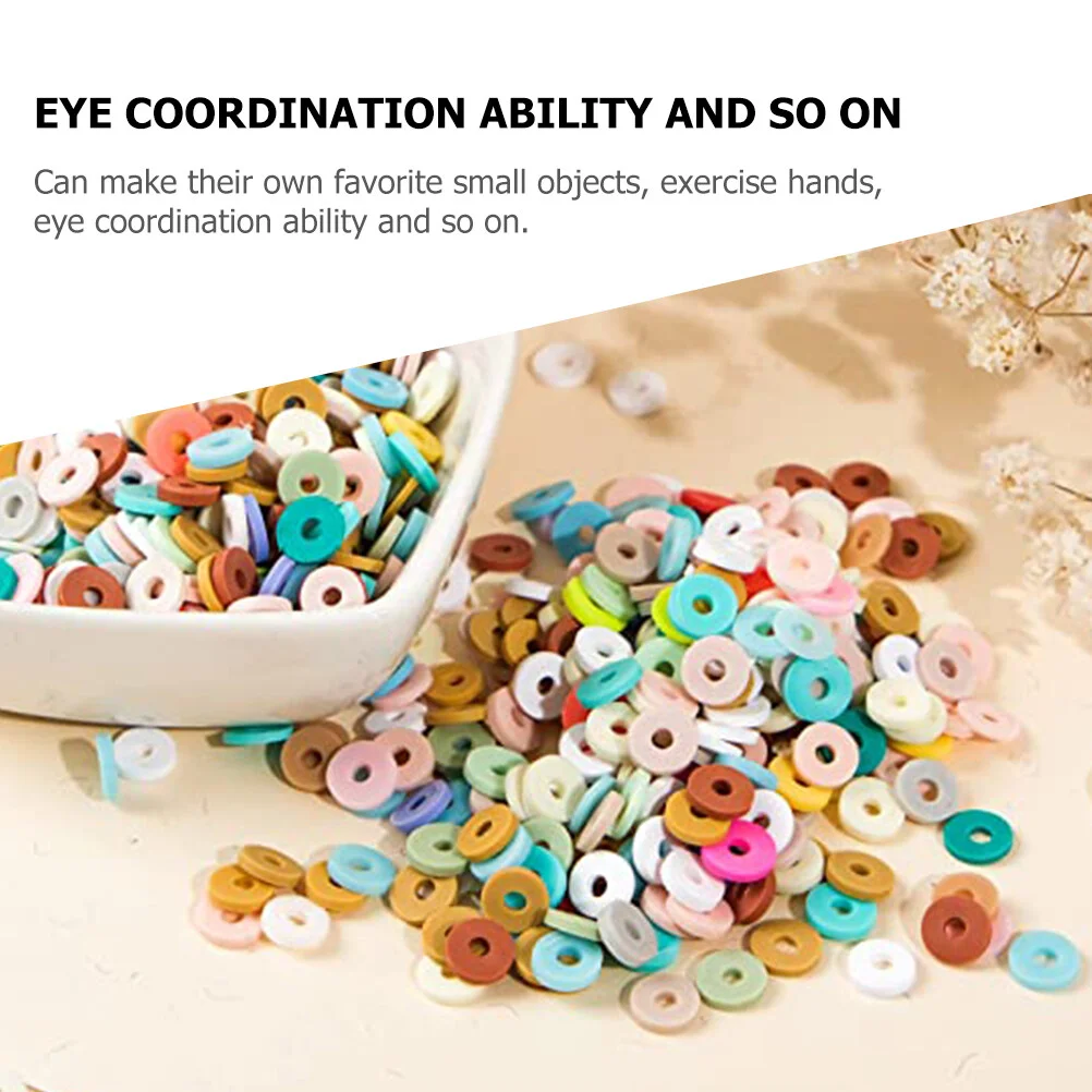 Colored Clay Beading Kit Things Make Bracelets Polymer Craft Beads Making Beaded