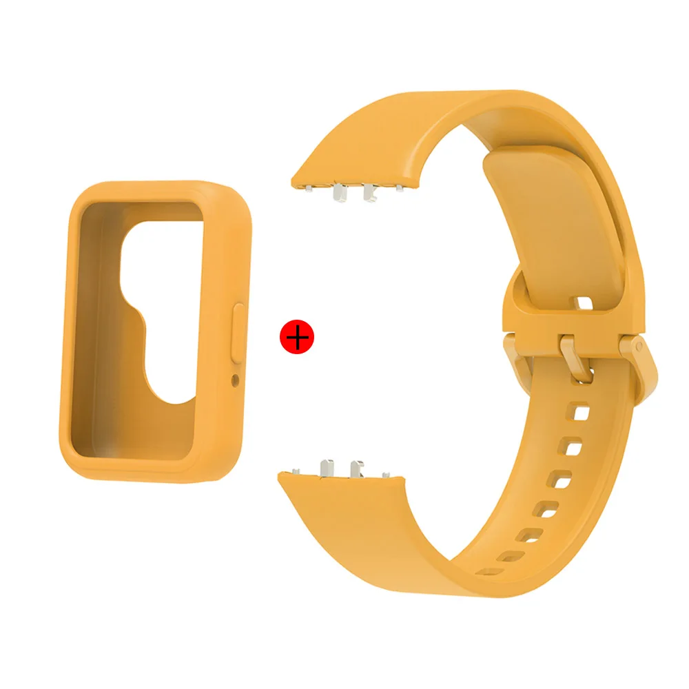 Фото Ремешок силиконовый для Samsung Galaxy Fit 3, сменный Браслет 2 в 1 с цветной пряжкой №3