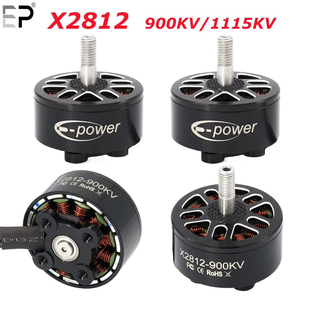 

E-Power X2812 2812 900KV 1115KV FPV Бесщеточный двигатель 2 ~ 6S Lipo 5mm вал для RC 7/8/9inch propeller Long Range Drones DIY части