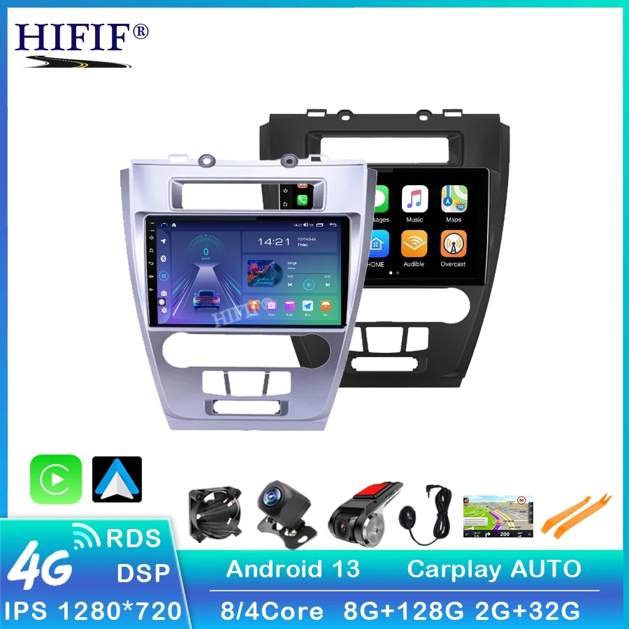 

2 Din Android For Ford Fusion Mondeo Mustang 2009-2012 QLED Multimedia Players GPS Navigator Stereo Receiver