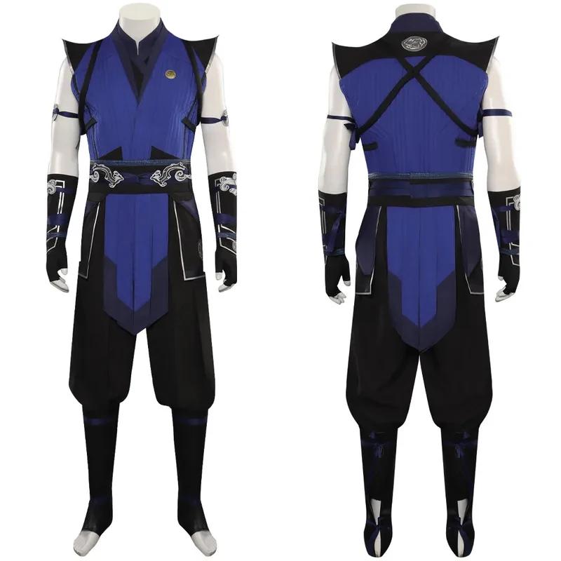 Фото ❤️ ❤️ ❤️ Костюм для косплея Суб-Зеро из Mortal Kombat, фантастический костюм-маскарад для мужчин, взрослых, комплект: топ, брюки, маска, для Хэллоуина и карнавала ❤️ ⭐️ ❤️ №2