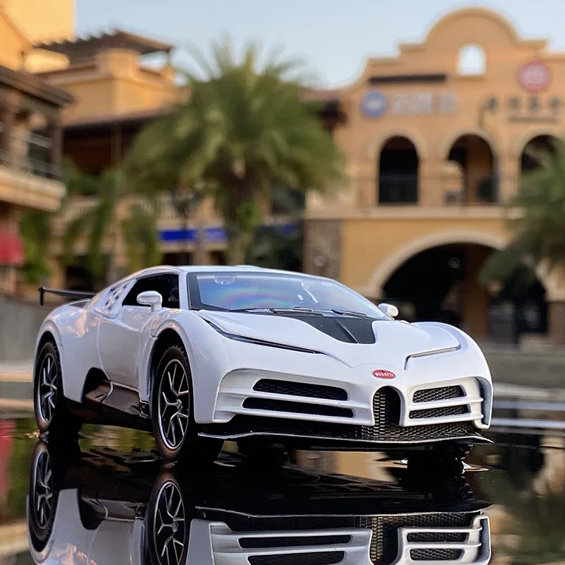

1:32 Bugatti Centodieci Alloy Sports Car Model Diecasts Metal Toy Vehicles Car Model Simulation Sound Light Collection Kids Gift