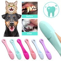 2020jmtdog toothbrush soft silicone pet finger brush teeth clean bad breath care tartar teeth tool tooth brush cat cleaning supp