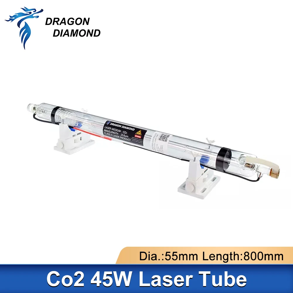 45W Co2 Laser Tube Lamp Pipe For 40W 50W Laser Power Supply Dia.50mm Length 800mm For 40/50WCo2 Laser Engraving Cutting Machine enlarge