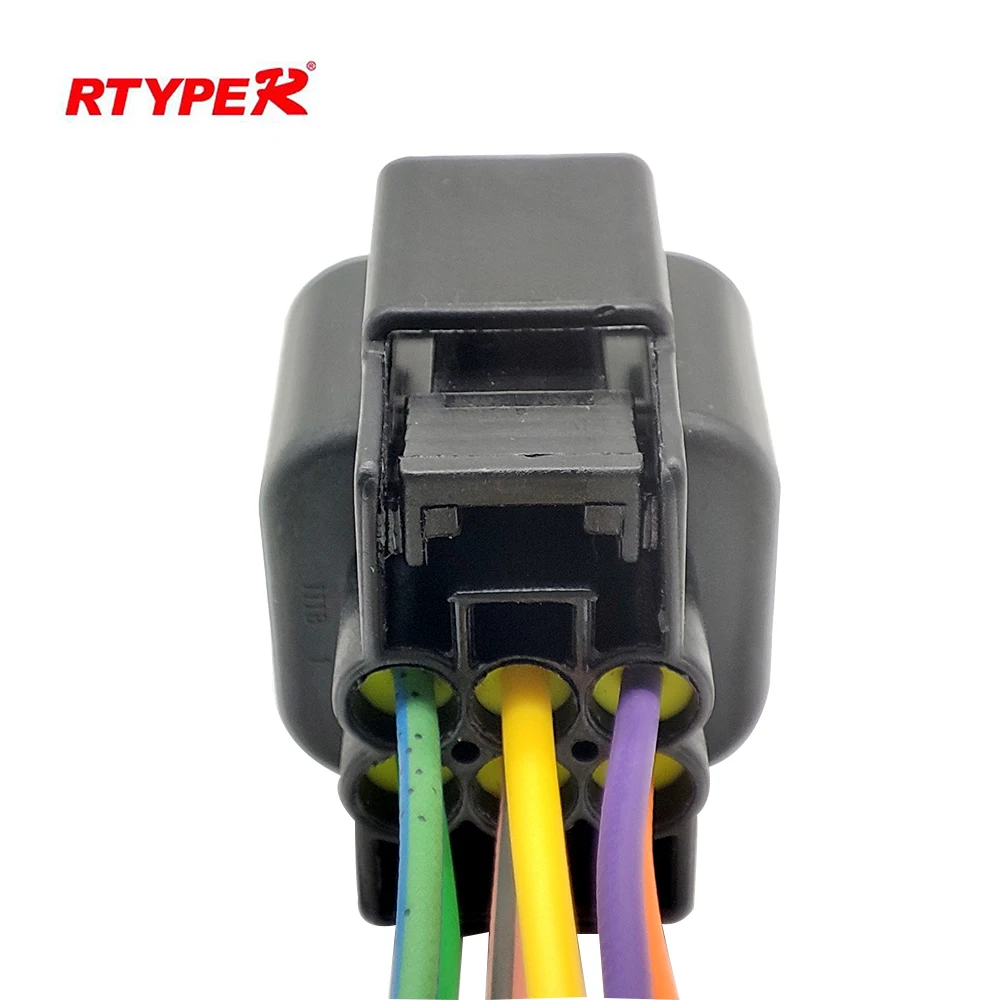 1/5/10 комплект 6-контактный Женский Водонепроницаемый Черный Автомобильный разъем