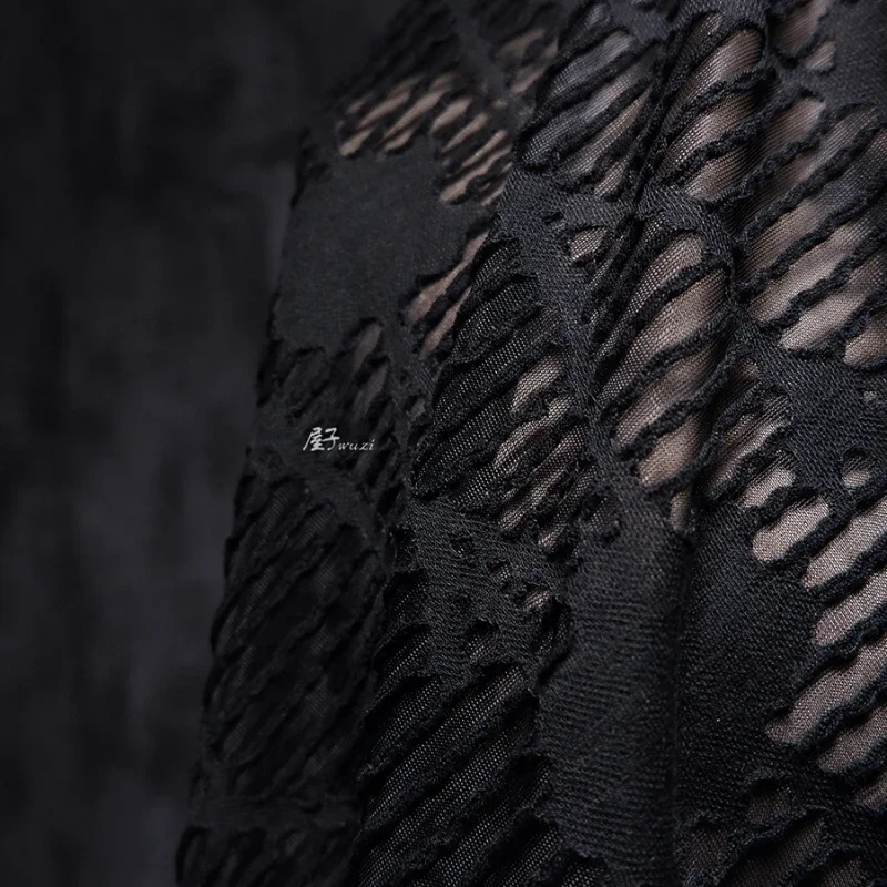 Жаккардовая ткань тяжелая текстура вязаная основа дизайн для одежды тканевая