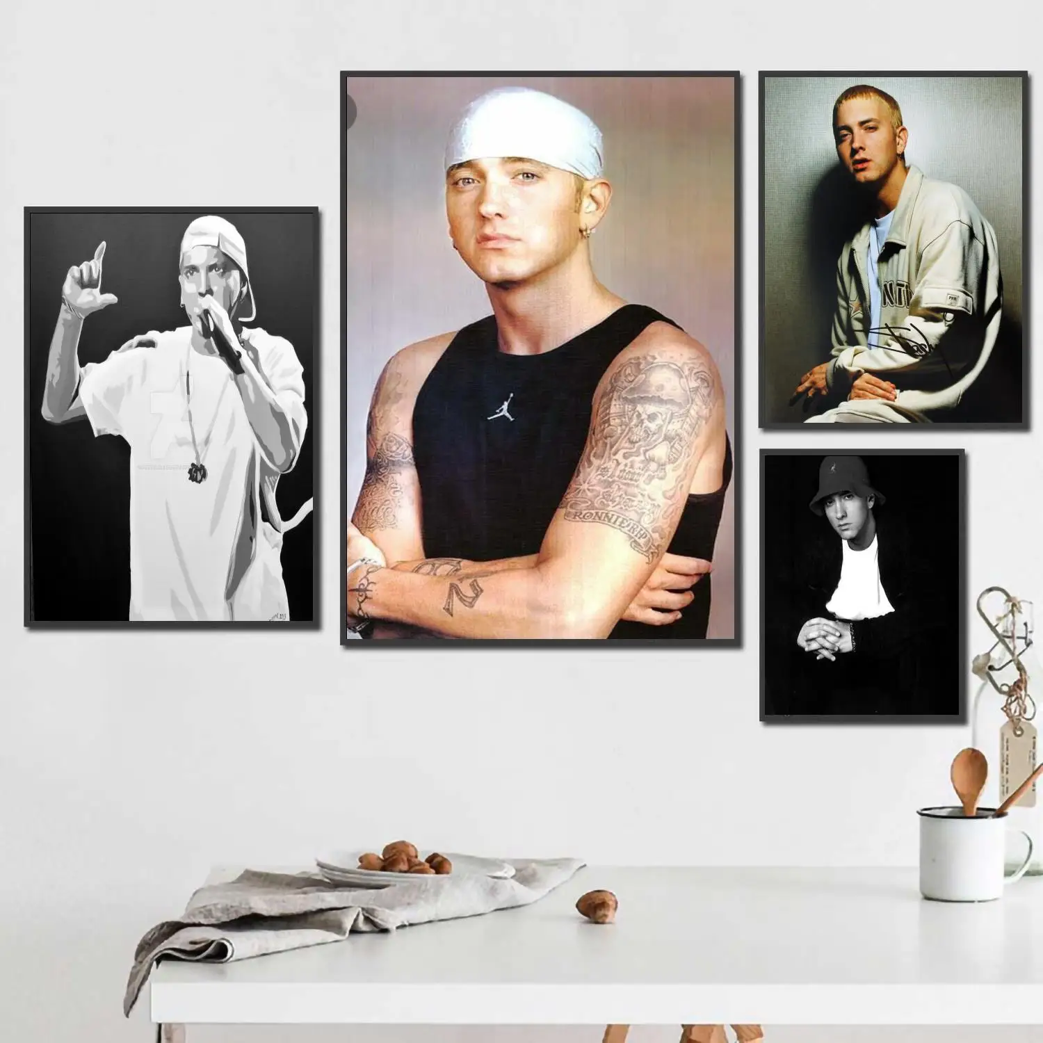 

Eminem (Mugshot) singer 24x36 Decorative Canvas Posters Room Bar Cafe Decor Gift Print Art Wall Paintings