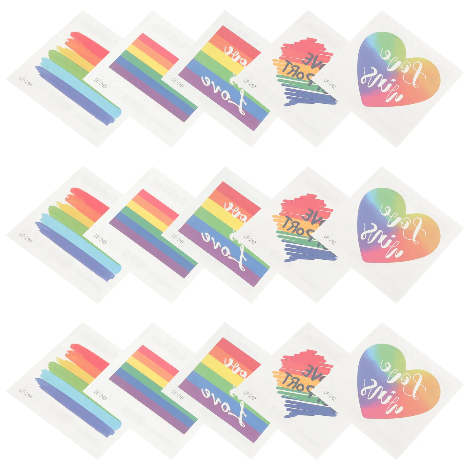 

Boy Stickerss Gay Stickers Tattoos Girls Kids Rainbow Pride Temporary Face Celebrations Decals