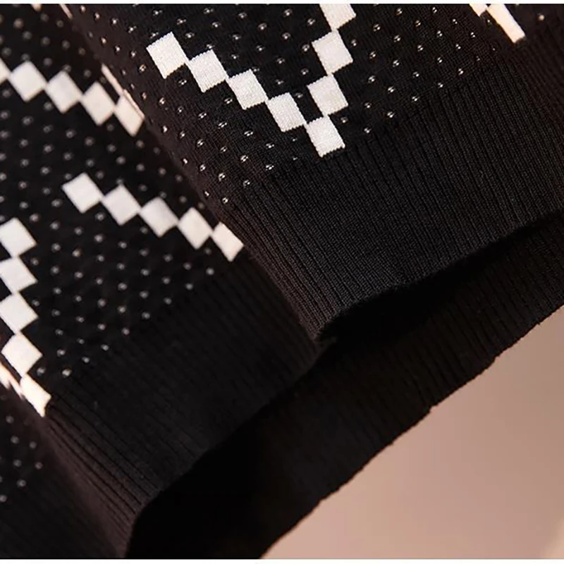 Женский Повседневный Трикотажный костюм с принтом модный Свободный пуловер и