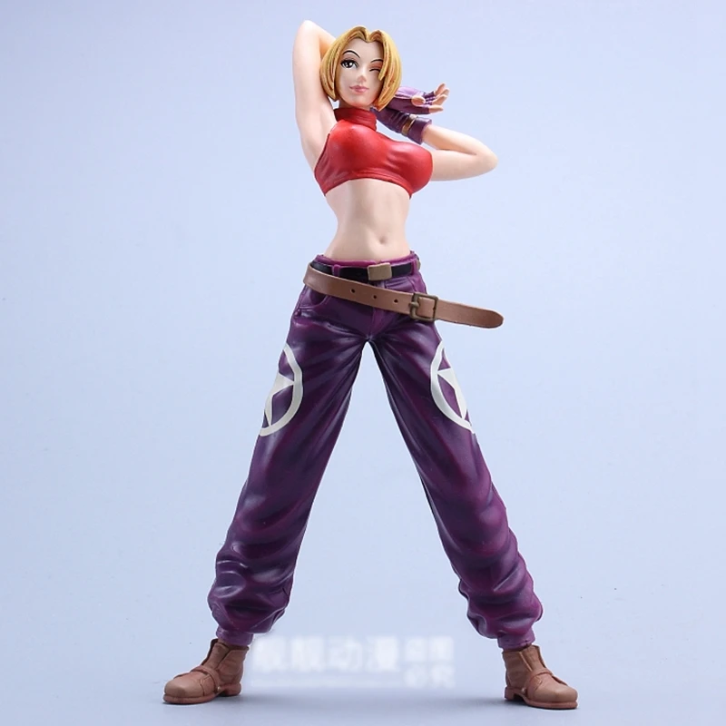 

The King Of Fighters Blue Mary Action Figures Toy Figurals KOF Model Gift