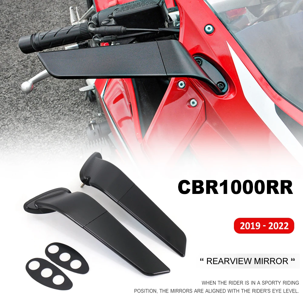 

Новинка 2022 2021 2020 2019 CBR1000RR мотоциклетные зеркала модифицированное ветровое крыло регулируемое вращающееся зеркало заднего вида для HONDA CBR ...