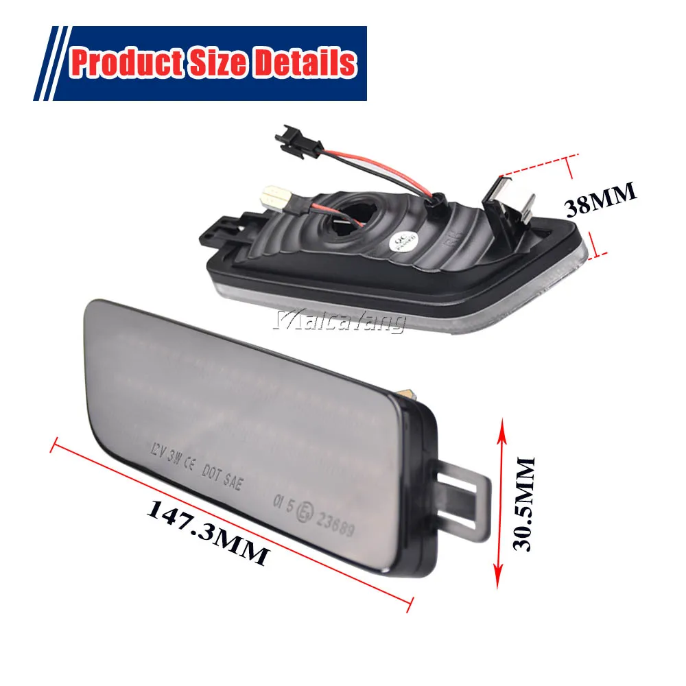 Светодиодные боковые габаритные фонари для автоматических крыльев Porsche Macan 95B-Series