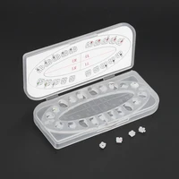 1box dental orthodontic brackets transparent invisible ceramic bracket correction braces for teeth dentist materials dental tool