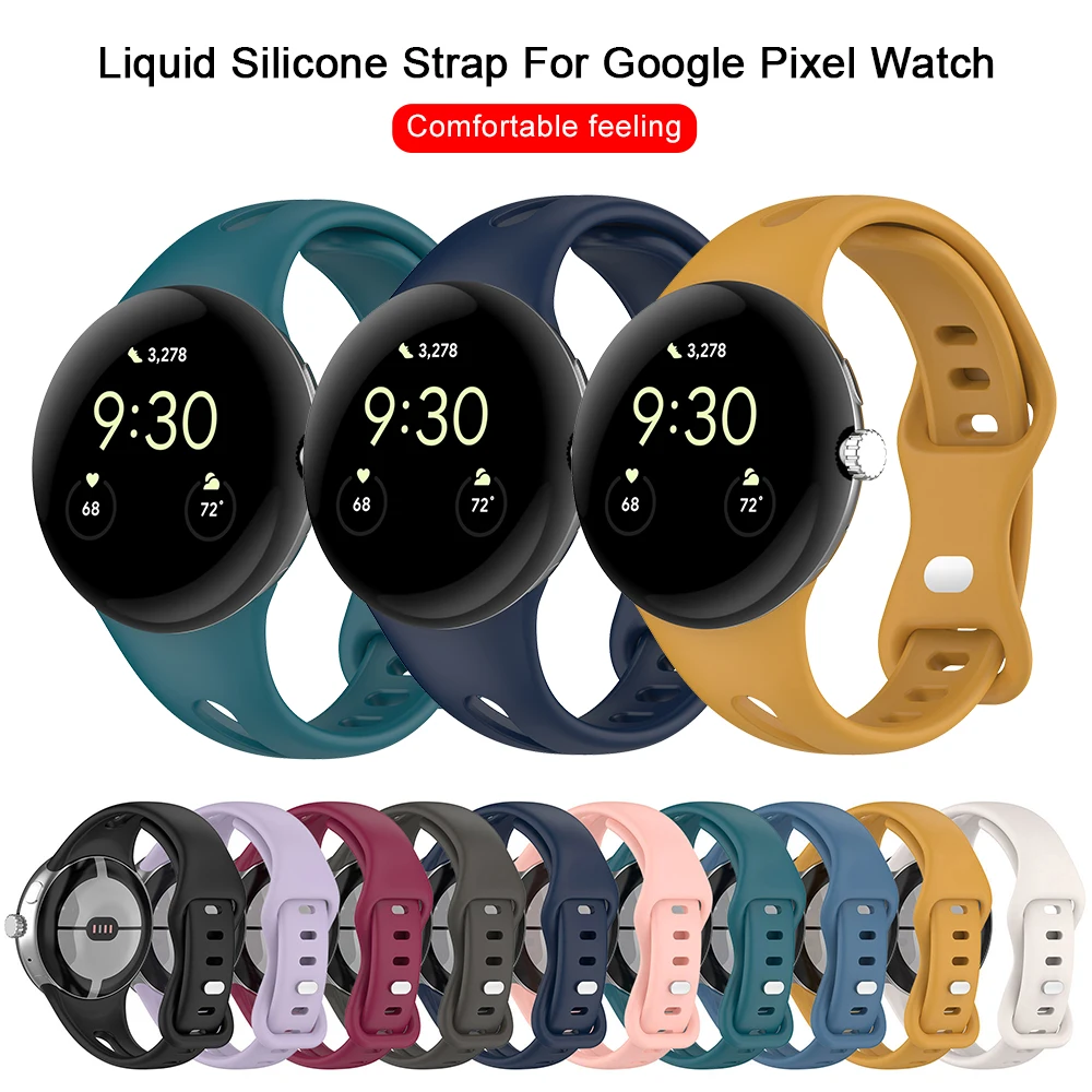 

Сменный силиконовый ремешок Pixelwatch для Google Pixel, ремешки для умных часов Googlepixelwatch, аксессуары для браслета